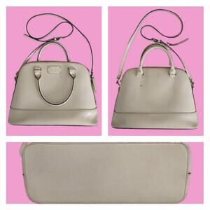 Kate Spade Wellesley Rachelle Cream Leather Crossbody Satchel Bag